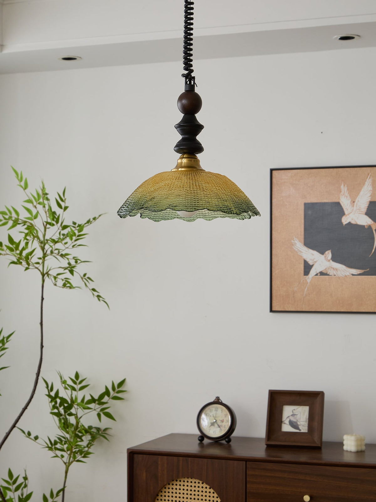 Nydoreth elegantie Vintage Art Houten hanglamp