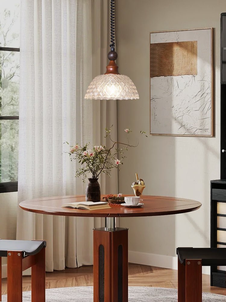 Nydoreth elegantie Vintage Art Houten hanglamp