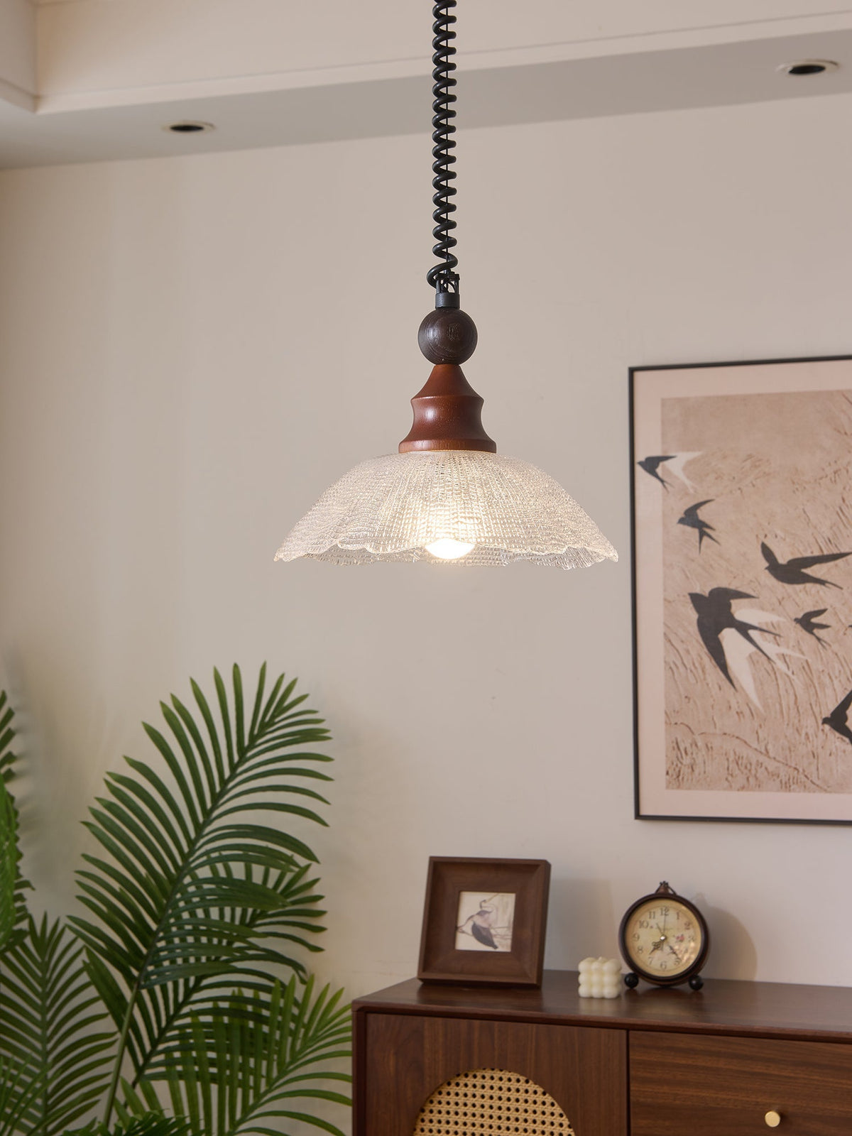 Nydoreth elegantie Vintage Art Houten hanglamp