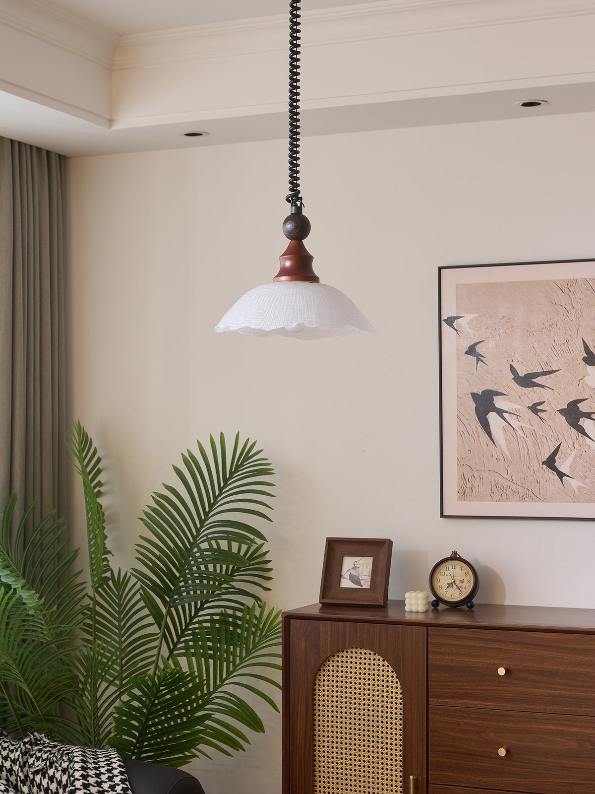 Nydoreth elegantie Vintage Art Houten hanglamp