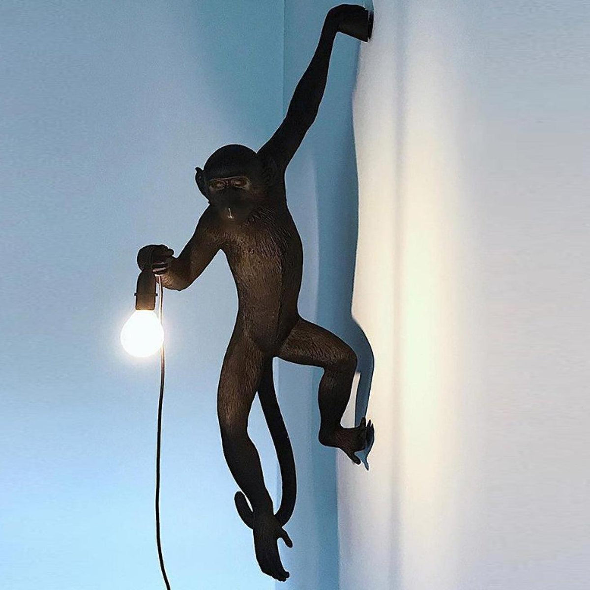 Bnx Art uniek Monkey hars wandlamp