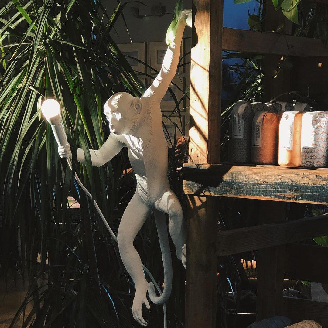 Bnx Art uniek Monkey hars wandlamp
