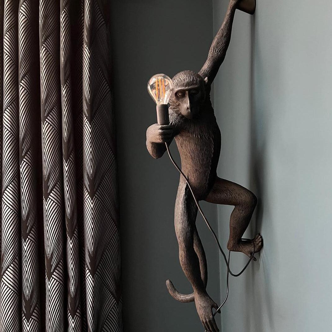 Bnx Art uniek Monkey hars wandlamp