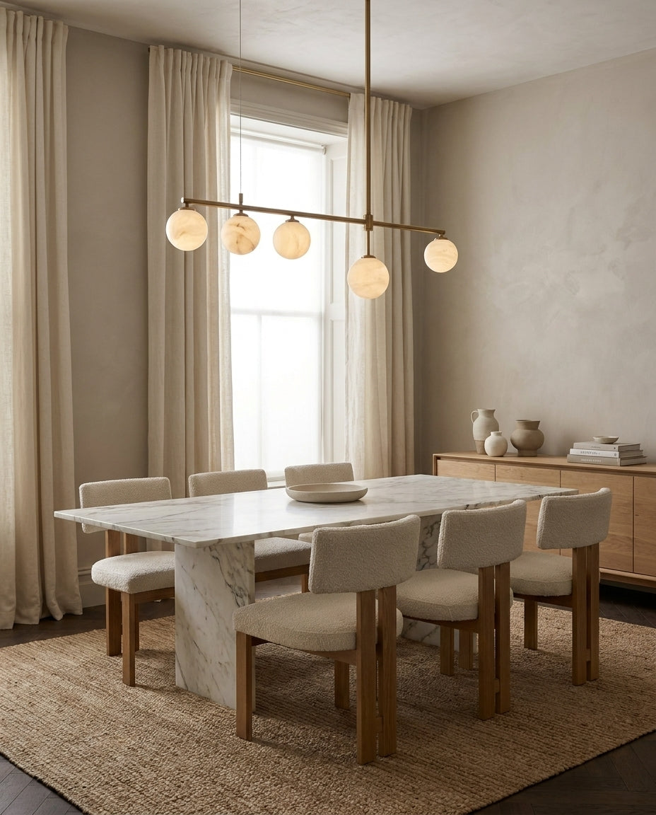 Finscombe Albasten kroonluchter