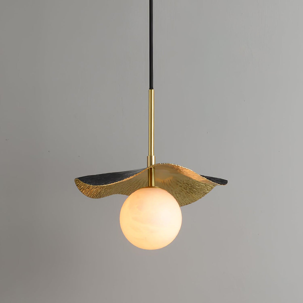 Talem hanglamp met albasten plafondkap