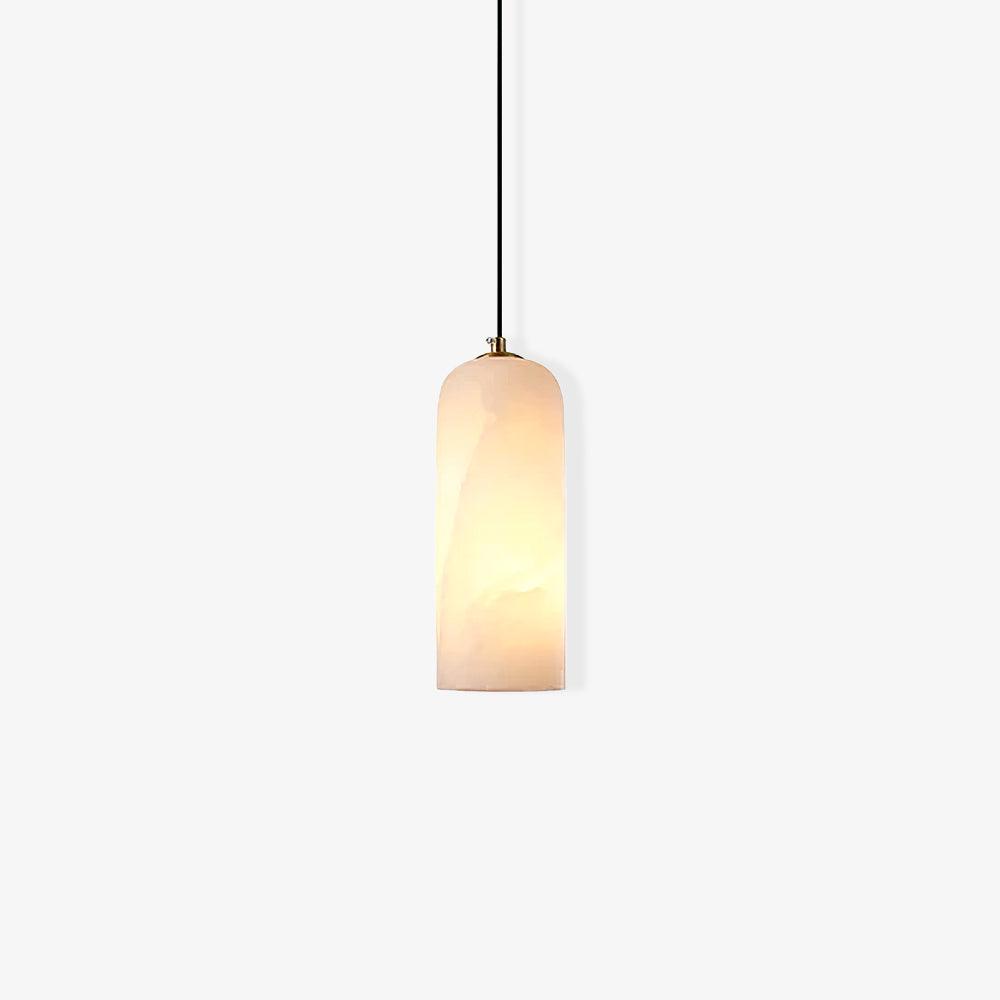 Nivenira cilindrische hanglamp van albast