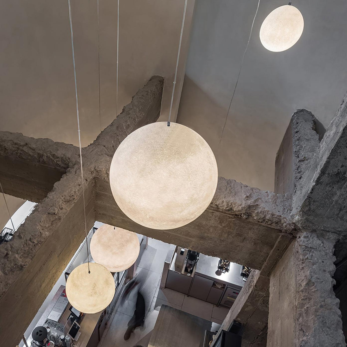 Miralaine hanglamp maansvormig voor woonkamer
