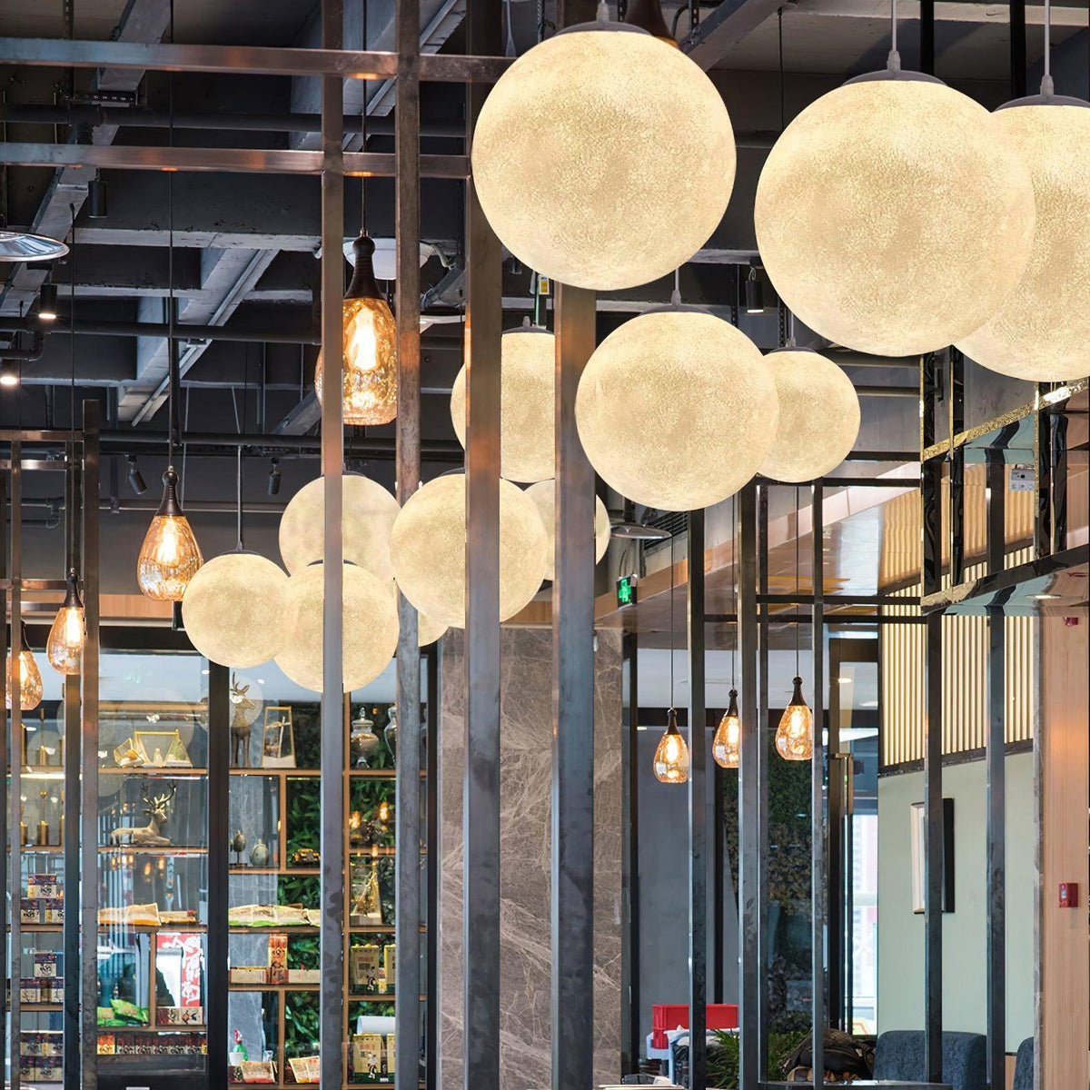 Miralaine hanglamp maansvormig voor woonkamer