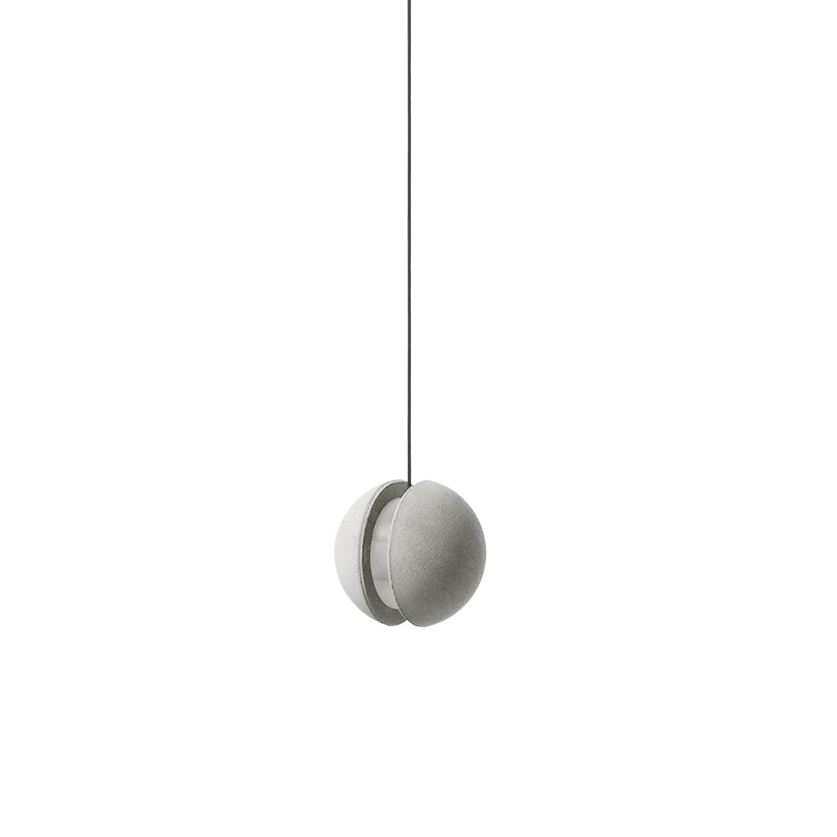 Umi hanglamp van beton met bolvormige maan Minimalistisch