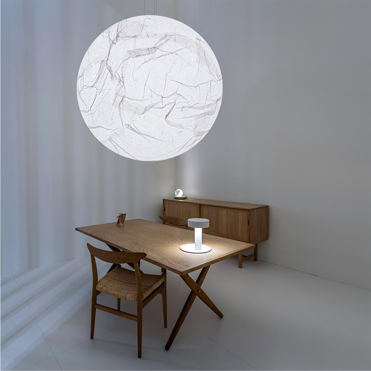 Bolvormig Minimalistisch Zijde Hanglamp
