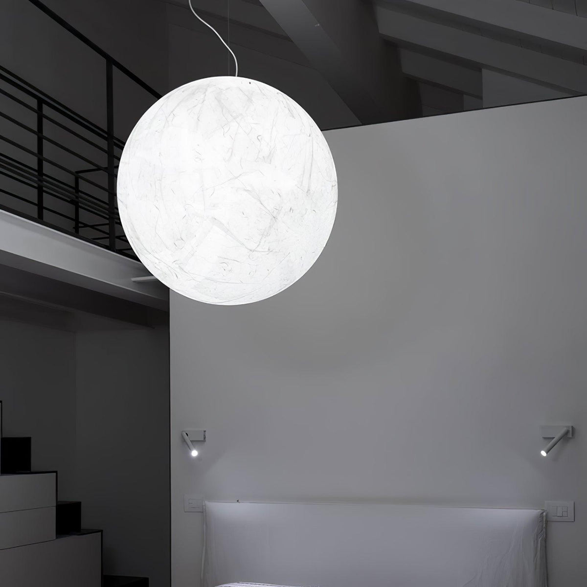 Bolvormig Minimalistisch Zijde Hanglamp