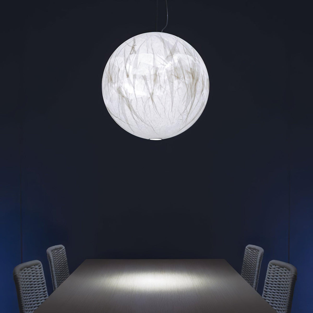Bolvormig Minimalistisch Zijde Hanglamp