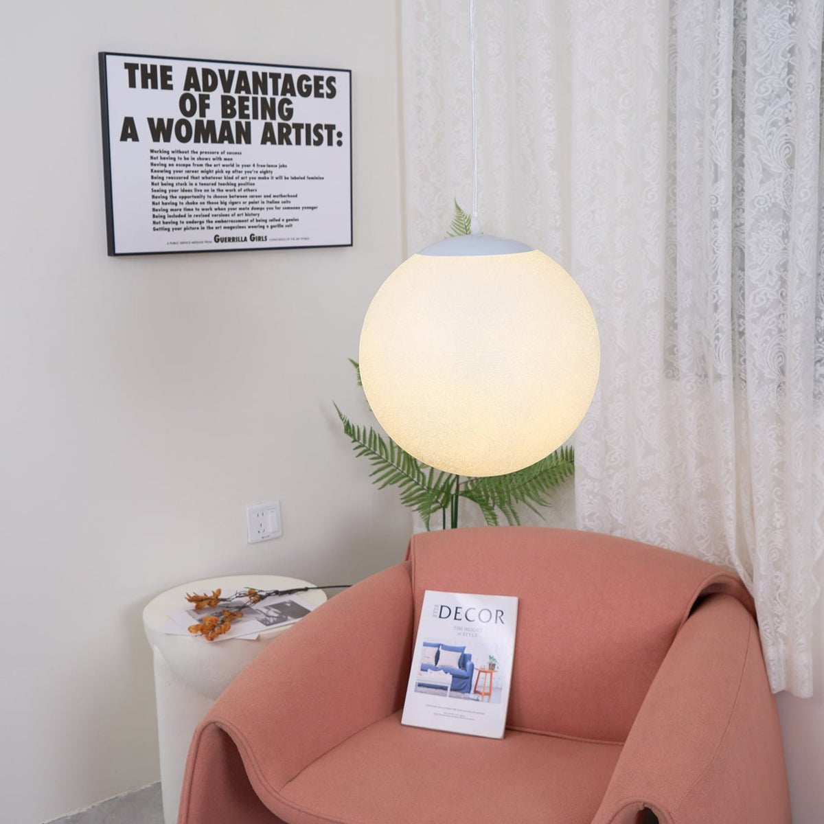 Miralaine hanglamp maansvormig voor woonkamer