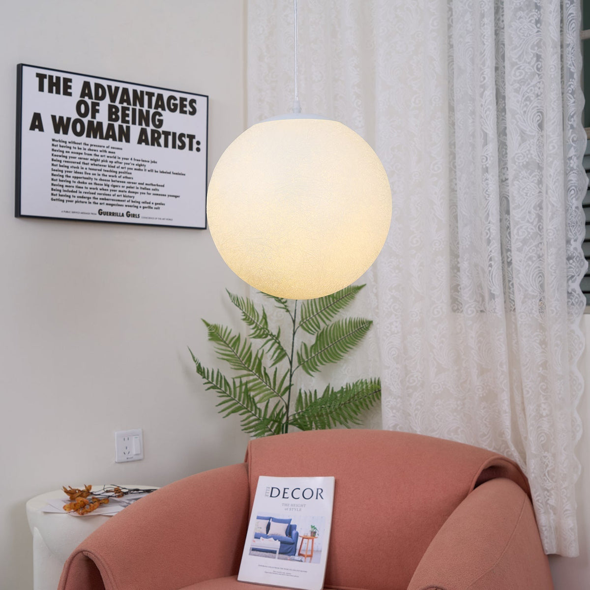 Miralaine hanglamp maansvormig voor woonkamer