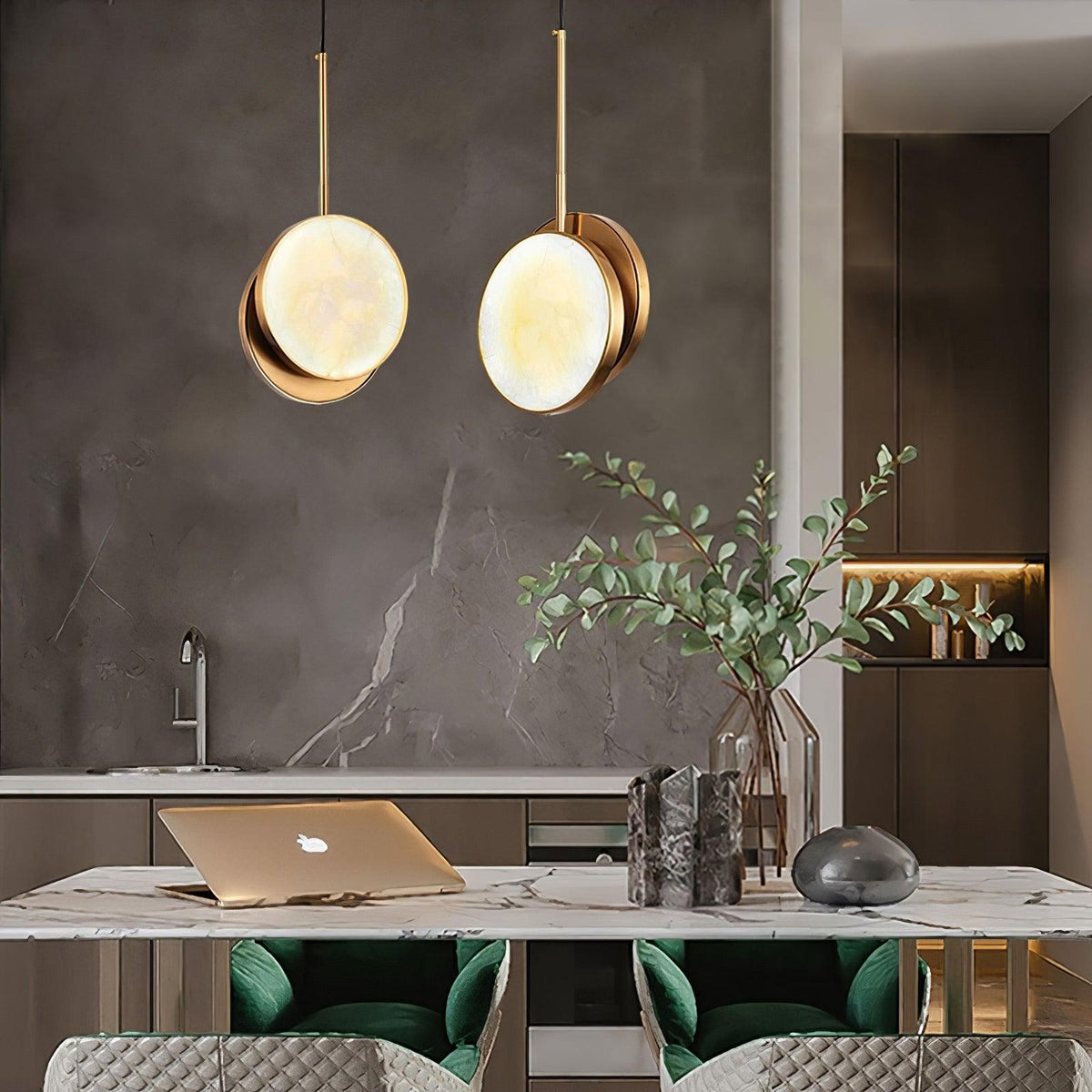Synoryra Dual Disc albasten hanglamp