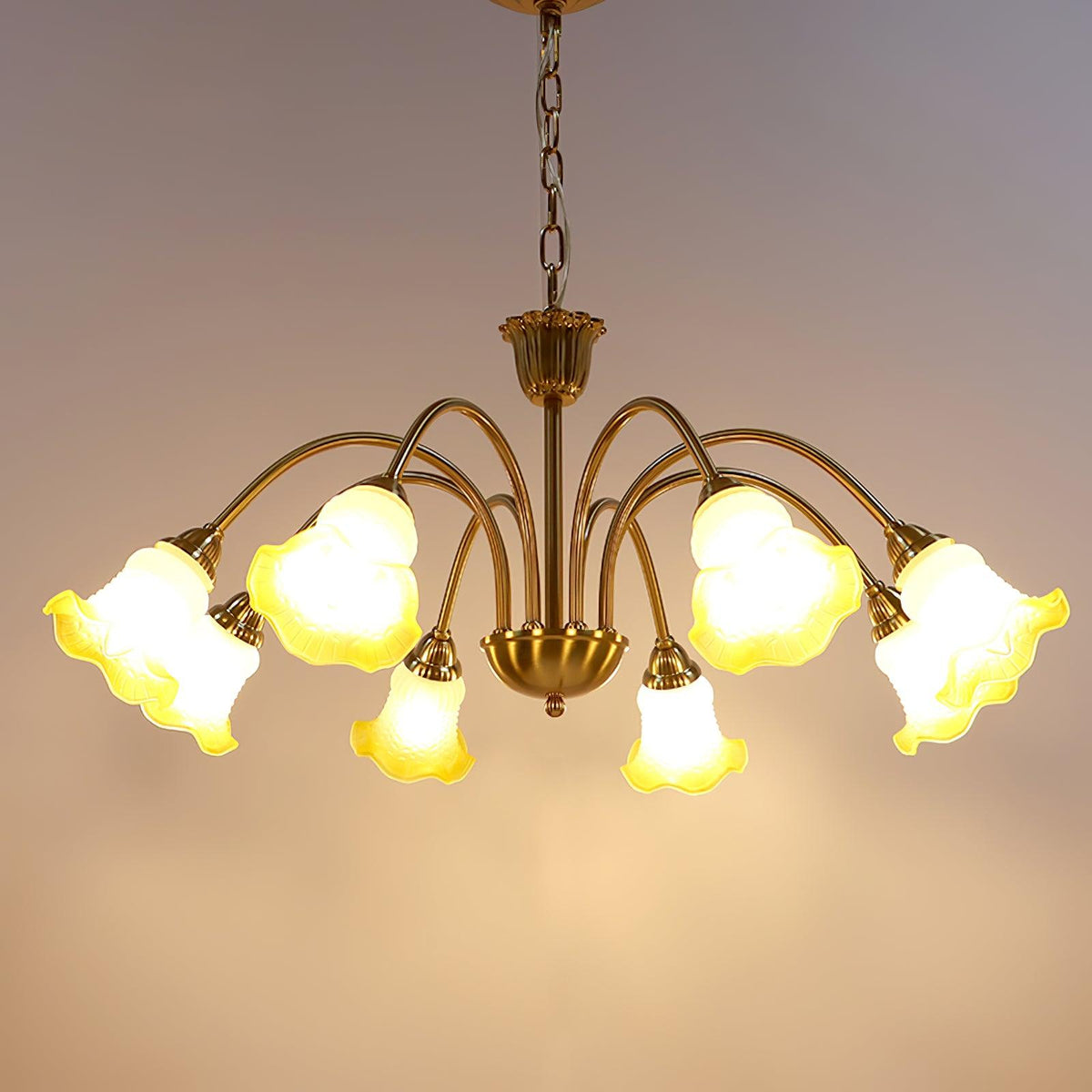 Diane Vintage glas Kroonluchter
