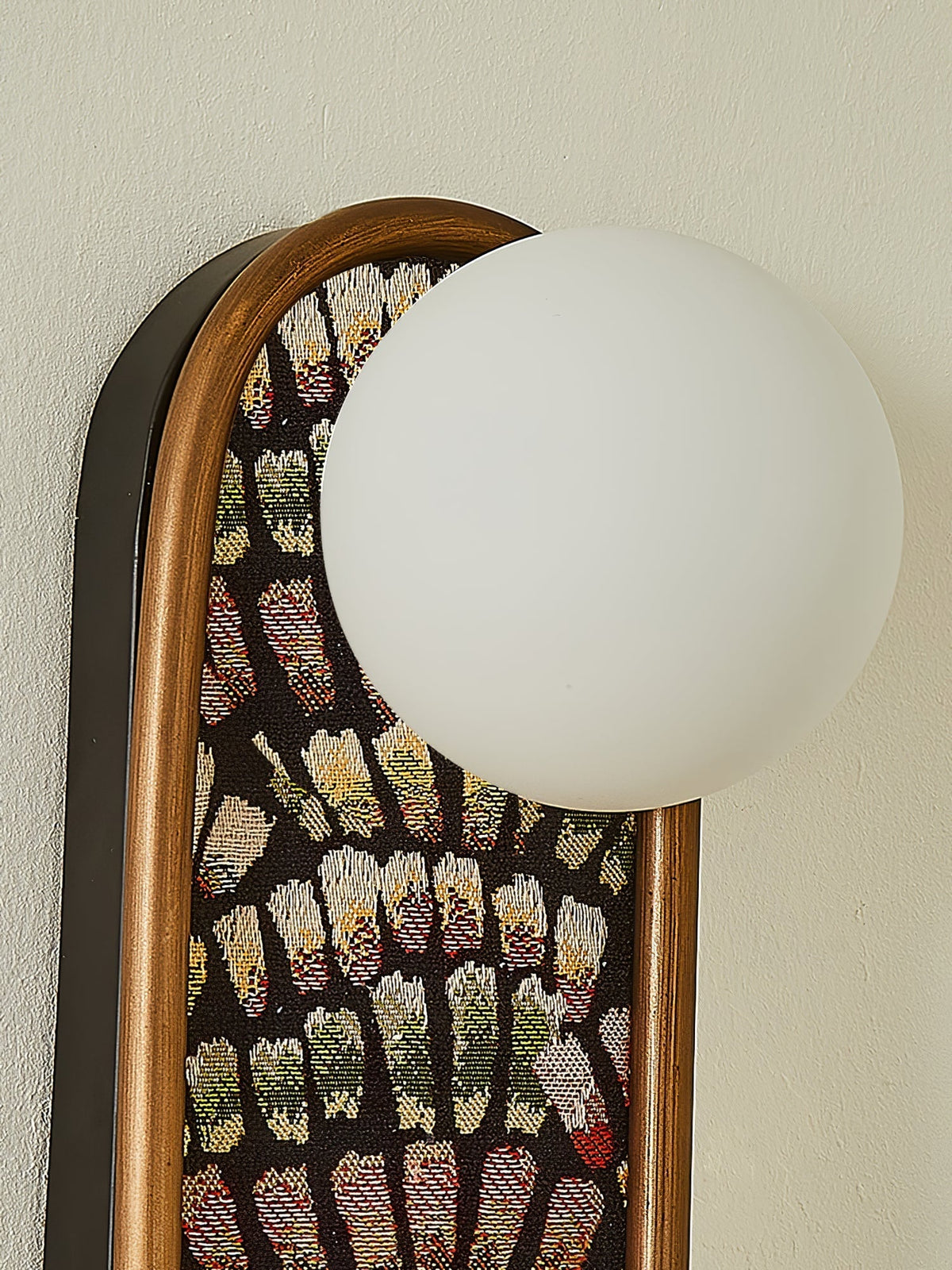 Uzorus Premium Noordse kunst wandlamp van stof