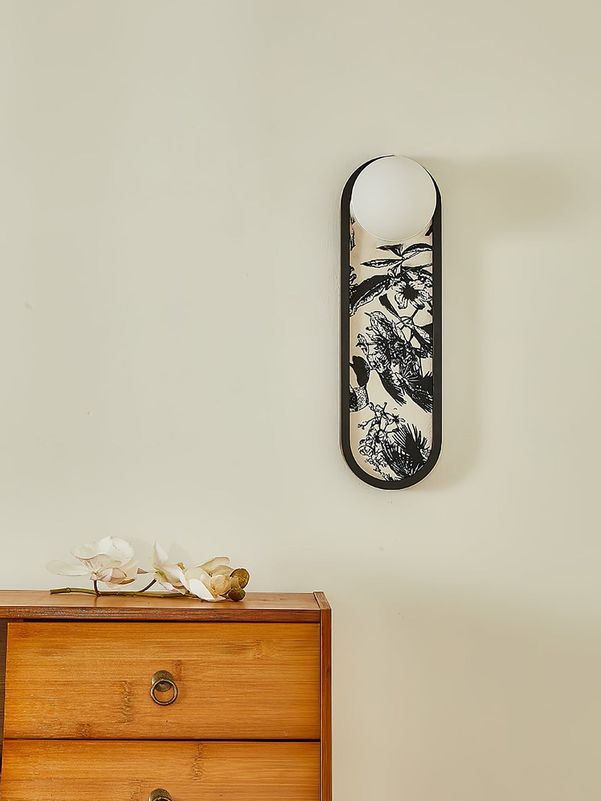 Uzorus Premium Noordse kunst wandlamp van stof