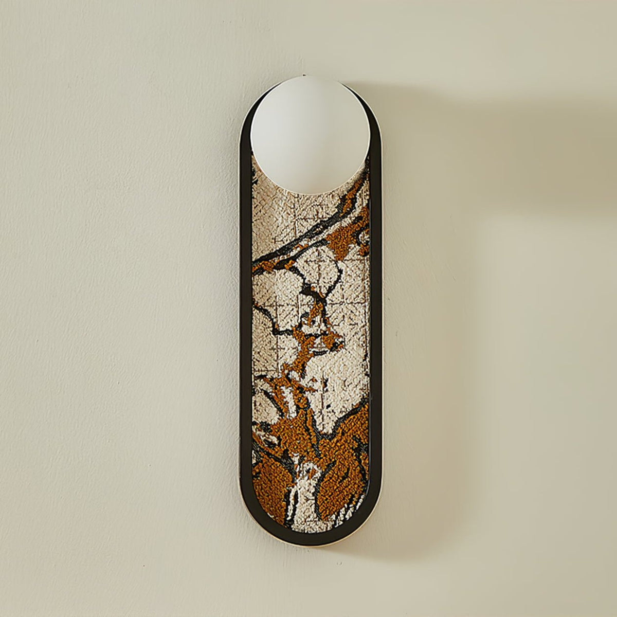 Uzorus Premium Noordse kunst wandlamp van stof