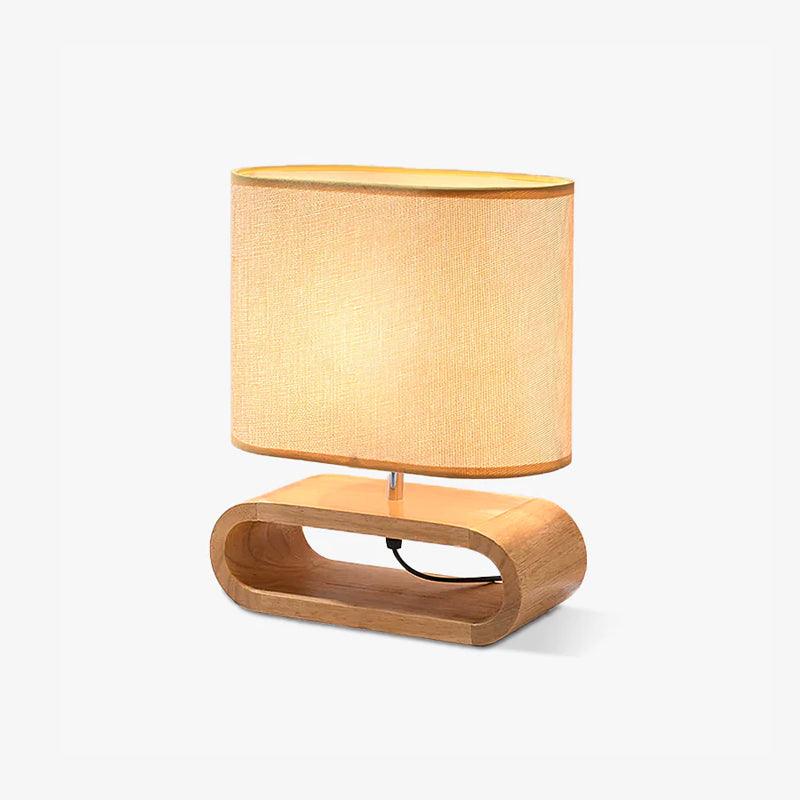 Loop Rustieke houten tafellamp