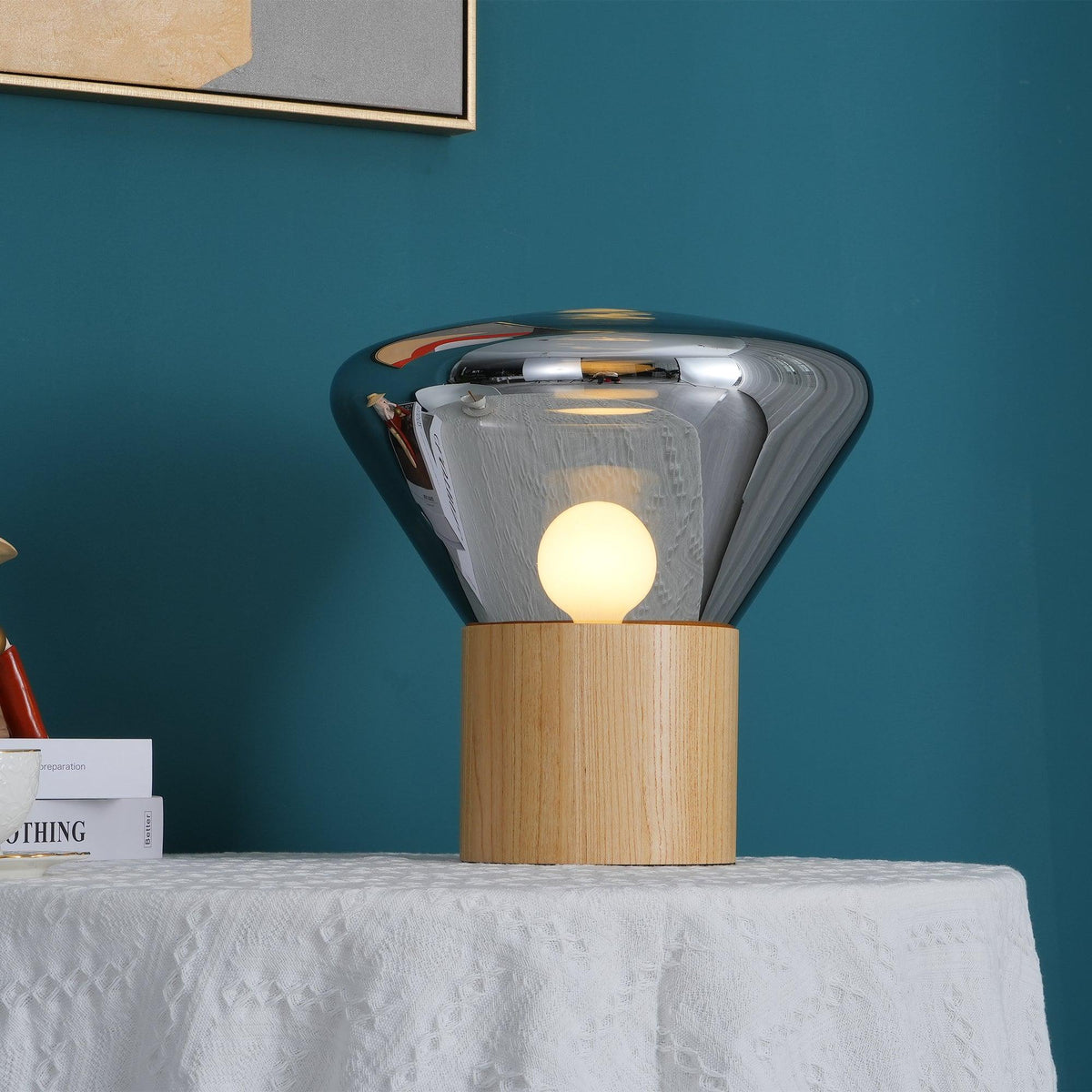 Sylirella Minimalistische houten tafellamp