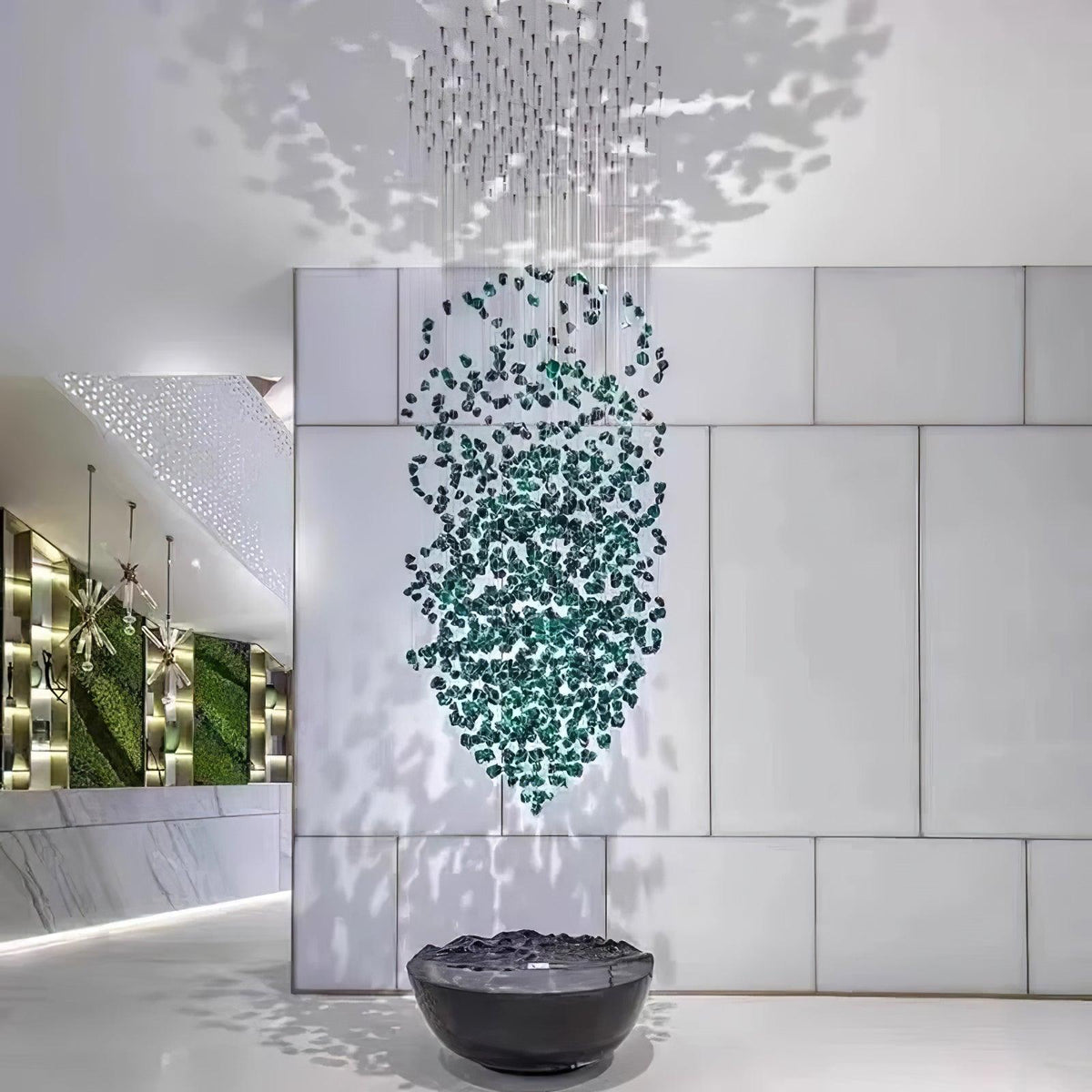 Belora Postmodern luxe Steen Kristal Kroonluchter