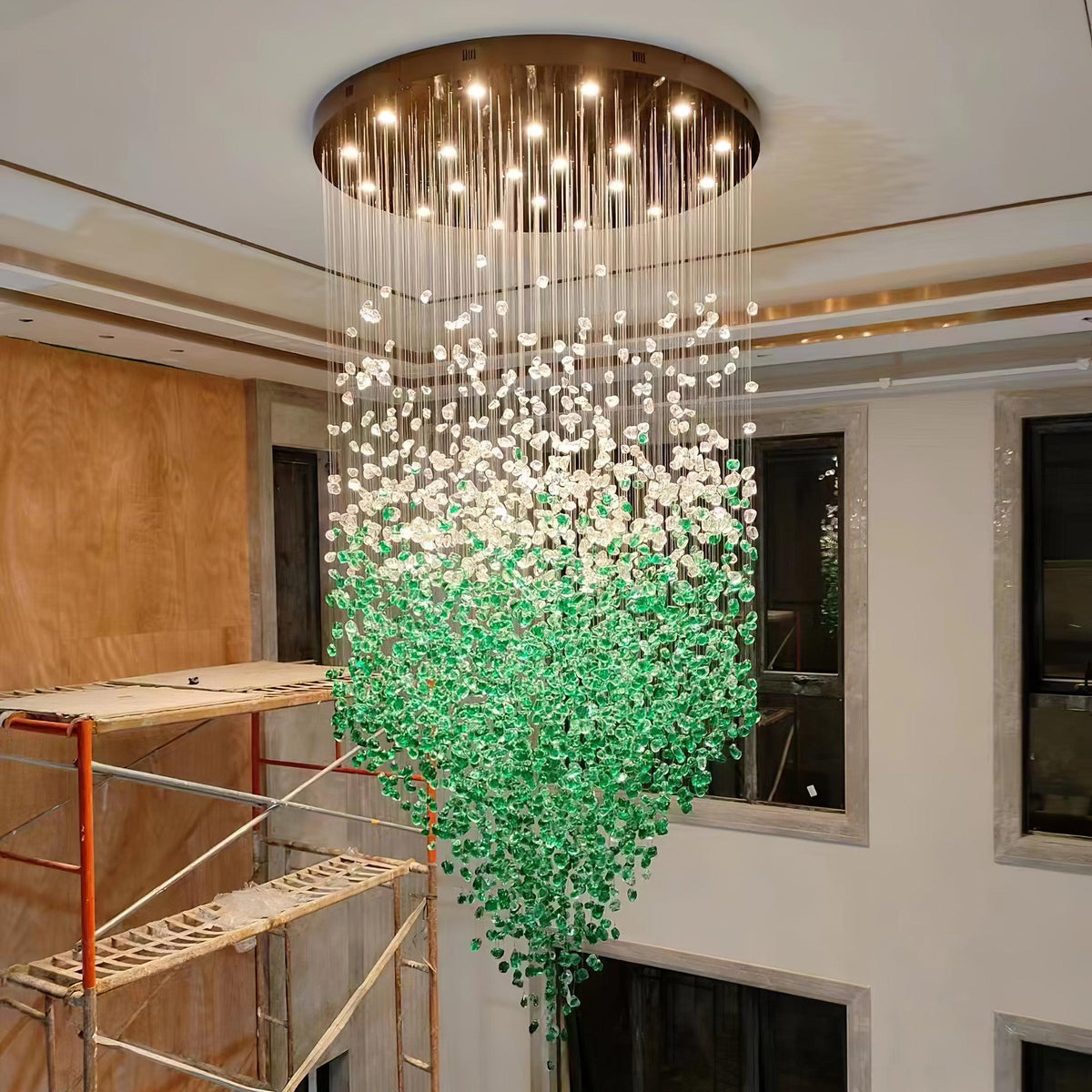 Belora Postmodern luxe Steen Kristal Kroonluchter