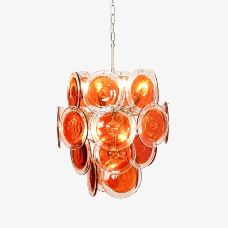 Eiroora Kroonluchter Murano Oranje glas