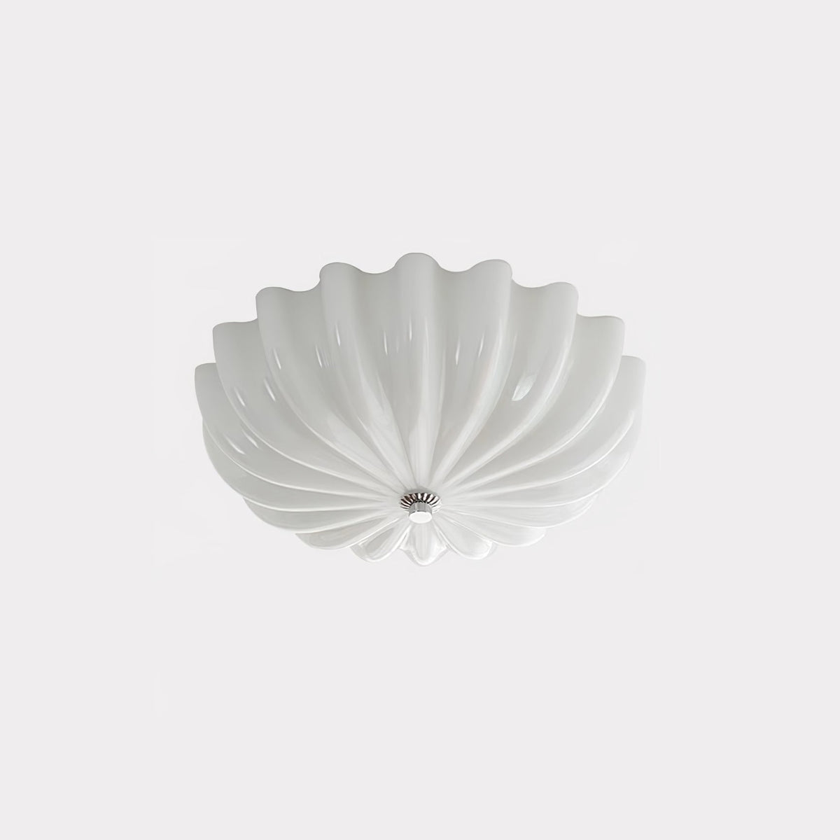 Urelis plafondlamp Murano-glas geblazen schelpvorm