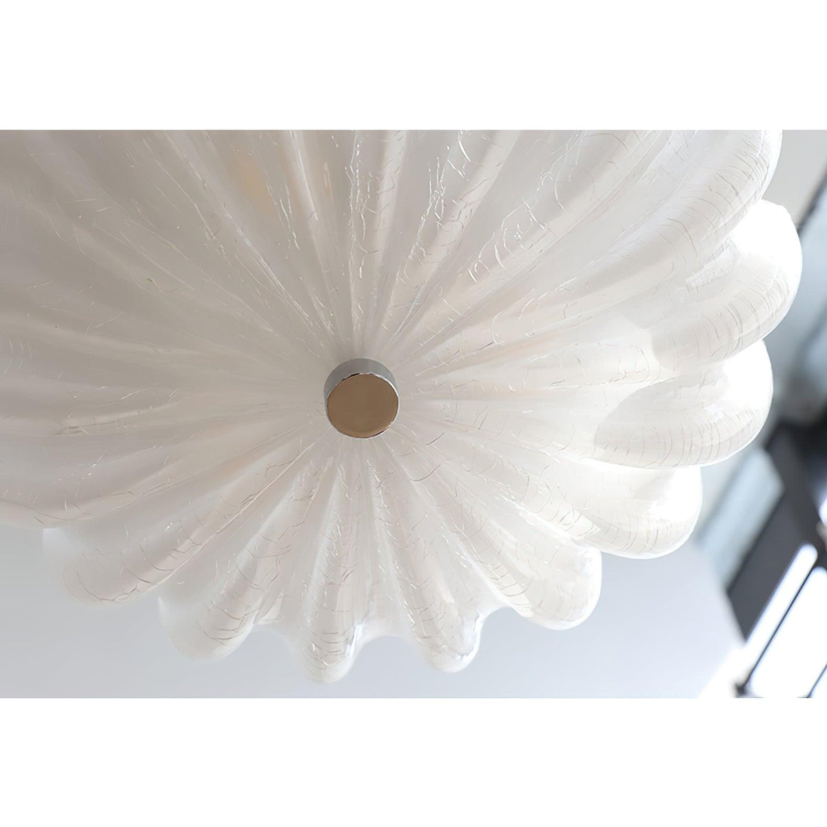 Urelis plafondlamp Murano-glas geblazen schelpvorm