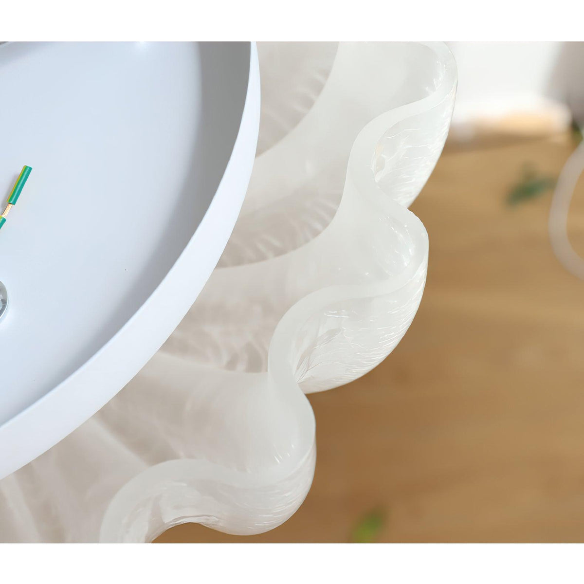 Urelis plafondlamp Murano-glas geblazen schelpvorm
