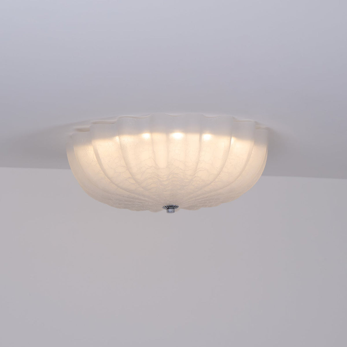 Urelis plafondlamp Murano-glas geblazen schelpvorm