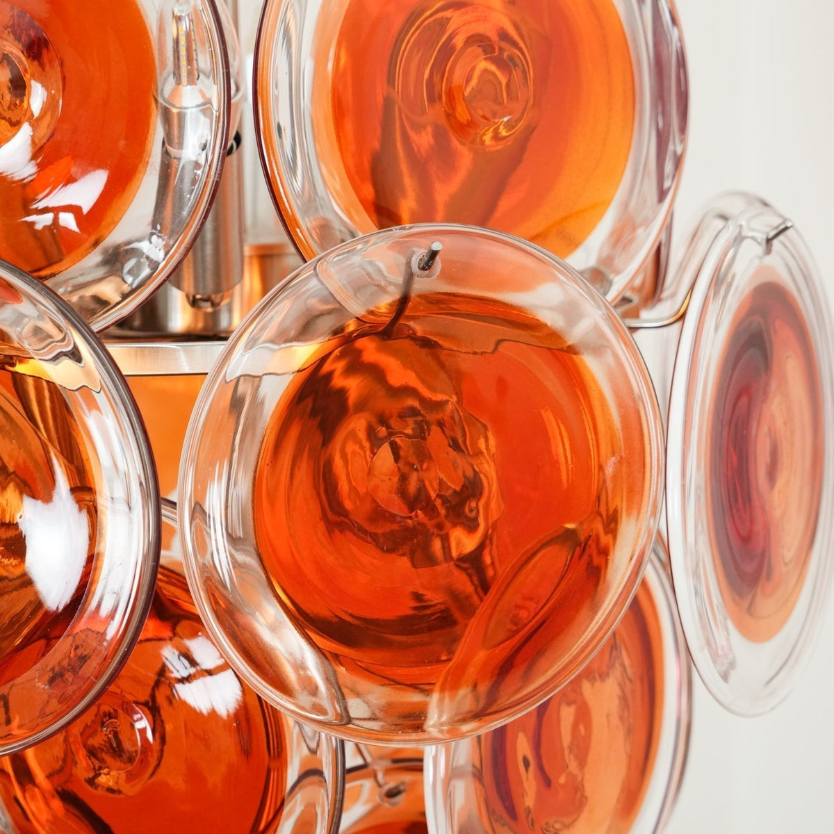 Eiroora Kroonluchter Murano Oranje glas