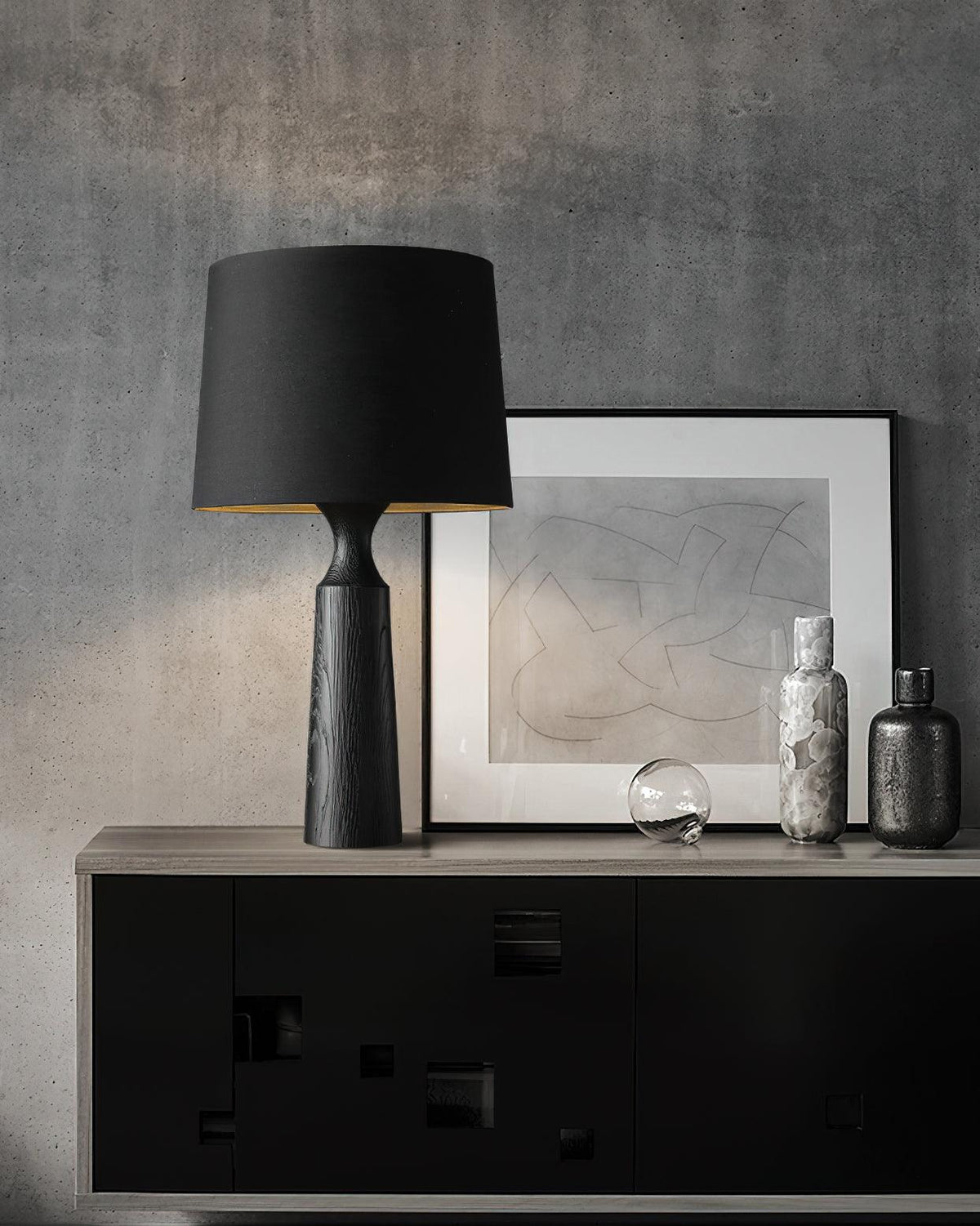 Harry moderne tafellamp van hout