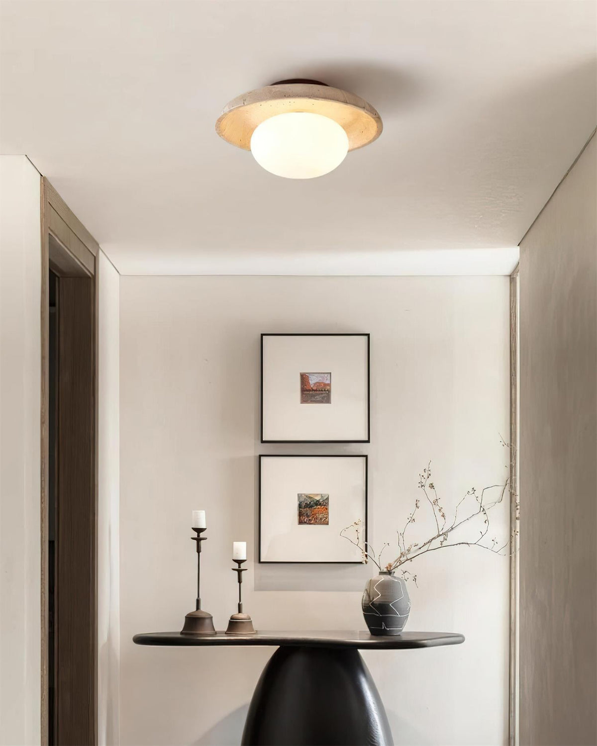 Mexo travertin plafondlamp