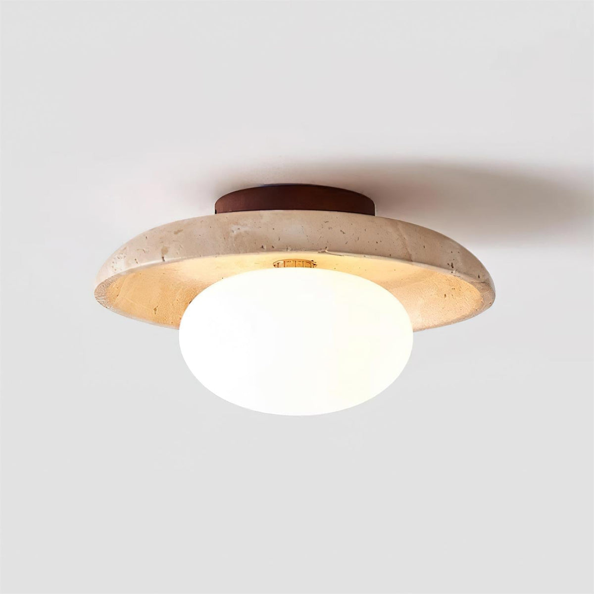 Mexo travertin plafondlamp