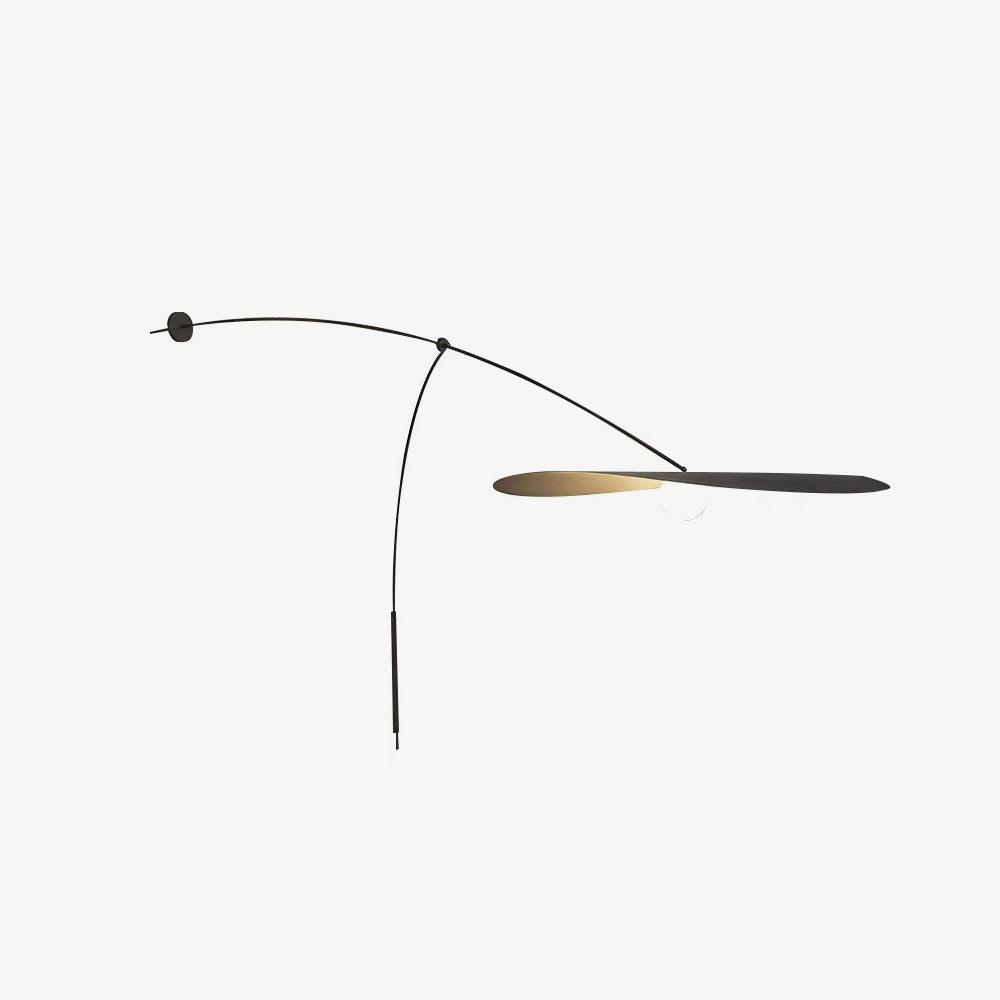 Tirove wandlamp van glas in minimalistisch ontwerp