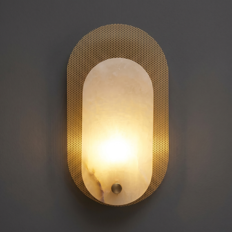 Alboette wandlamp van Spaans albast