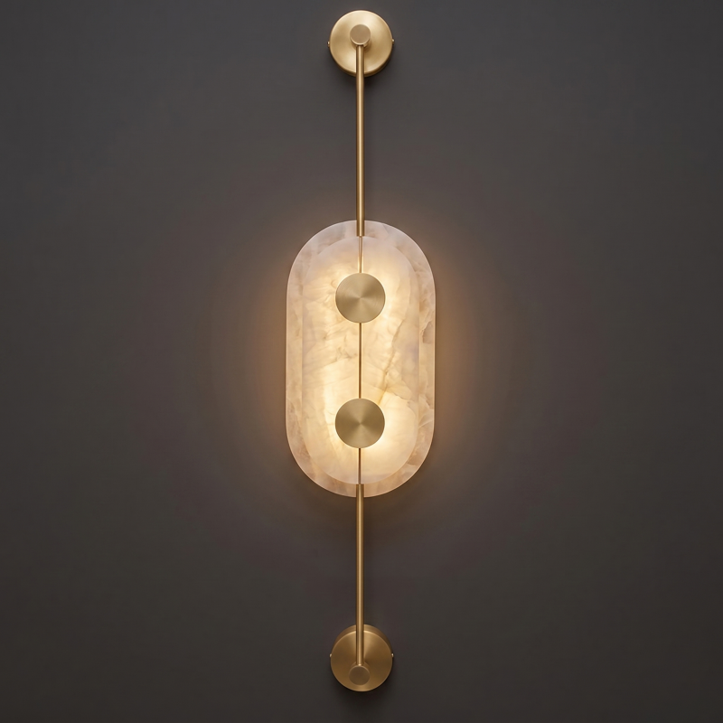 Alboette wandlamp van Spaans albast