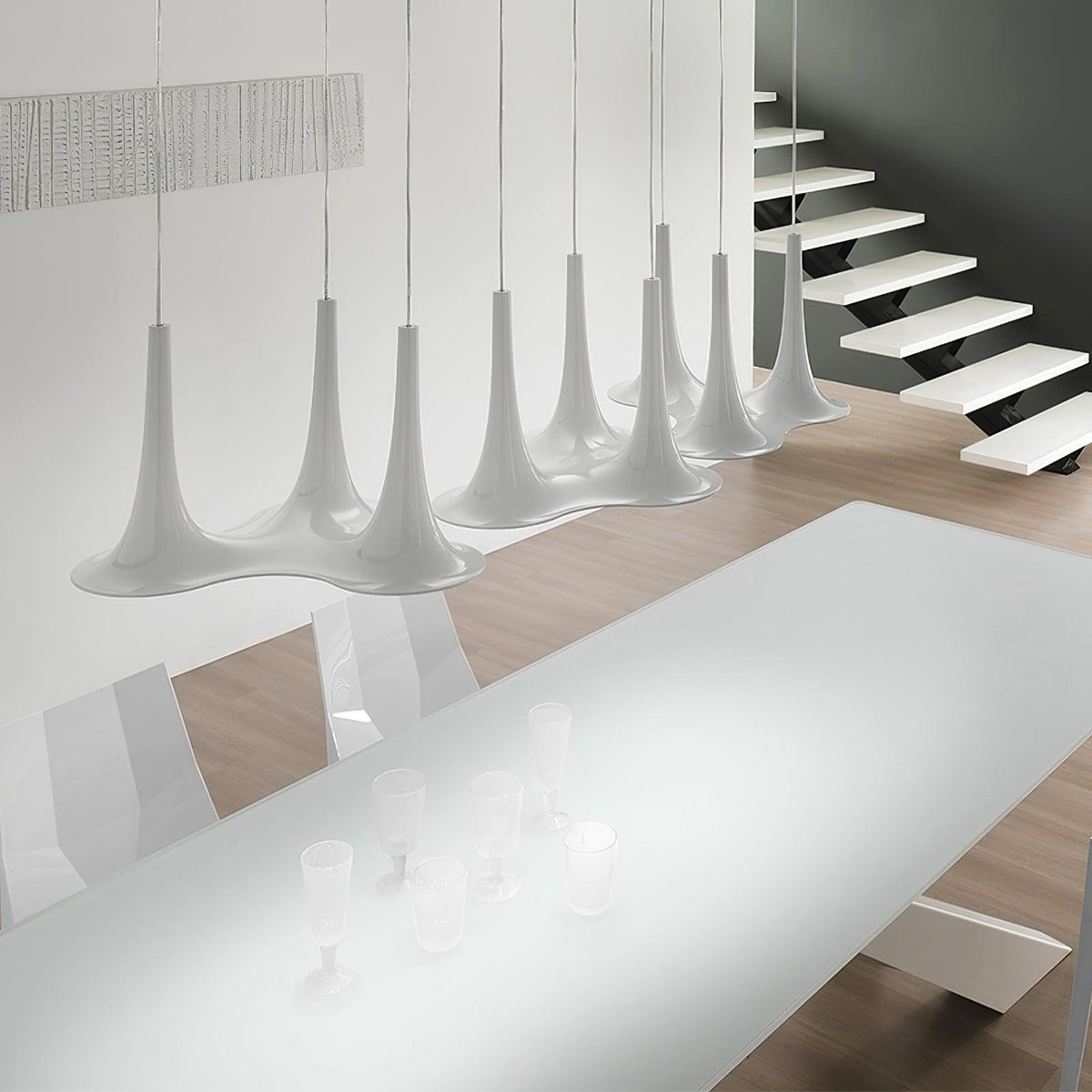 Rominex hanglamp acryl trompetvormig hedendaags