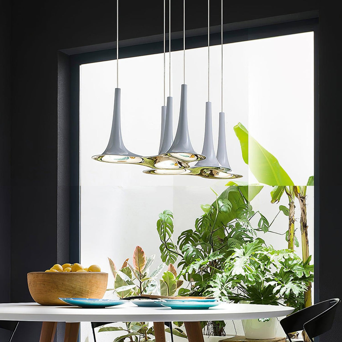 Rominex hanglamp acryl trompetvormig hedendaags