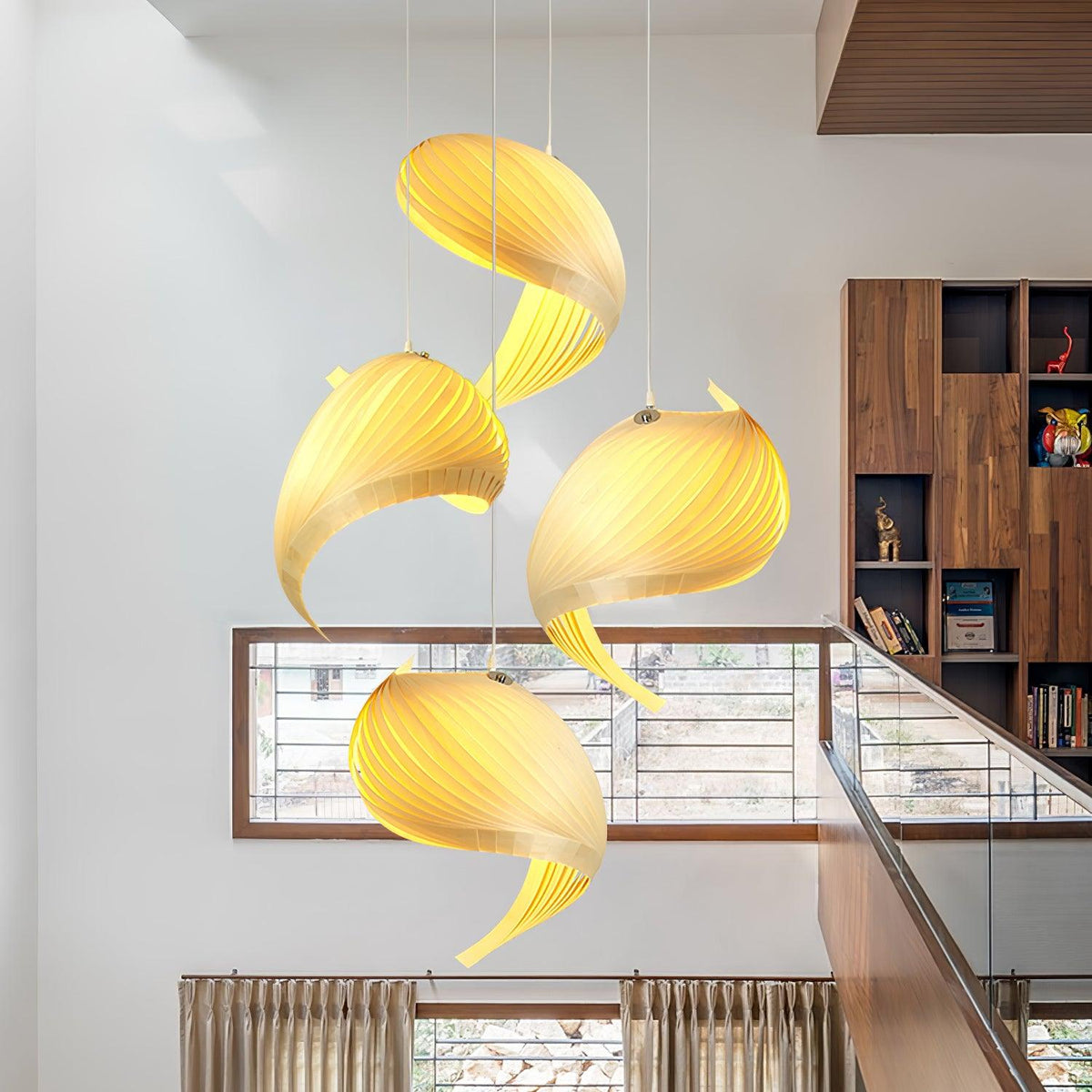Loe Postmodern Luxe Houten hanglamp