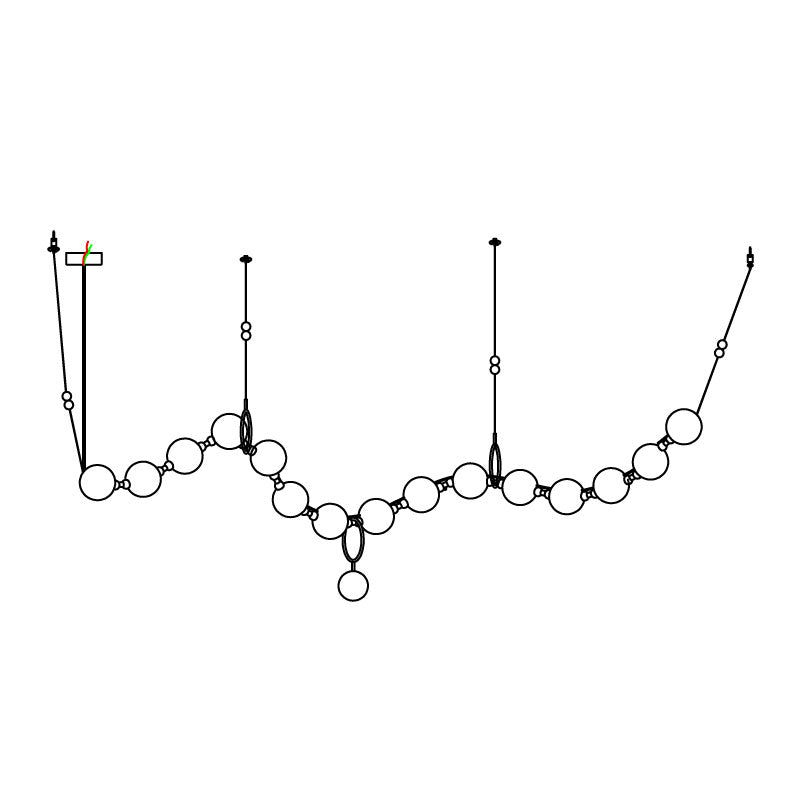 Eirinielle Hanglamp Halsketting Glas