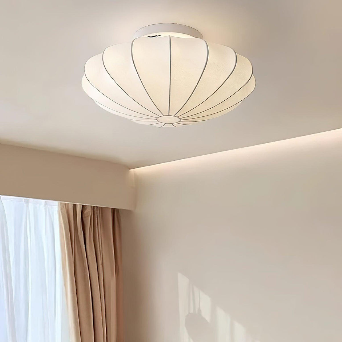 Miriveria plafondlamp stofkap sculpturale elegante