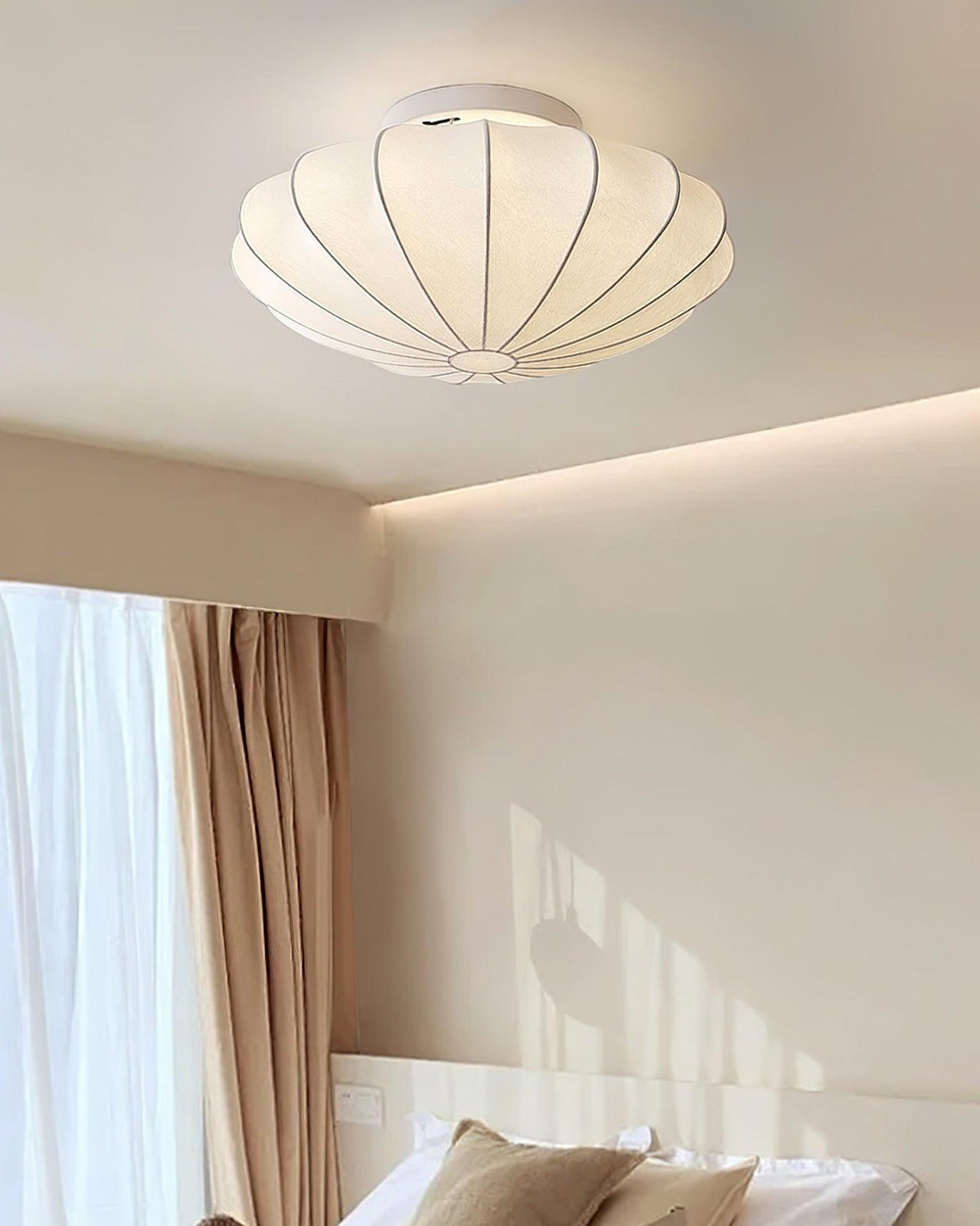 Miriveria plafondlamp stofkap sculpturale elegante