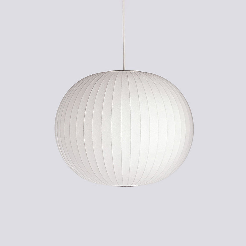 Bis hanglamp van zijde en staal