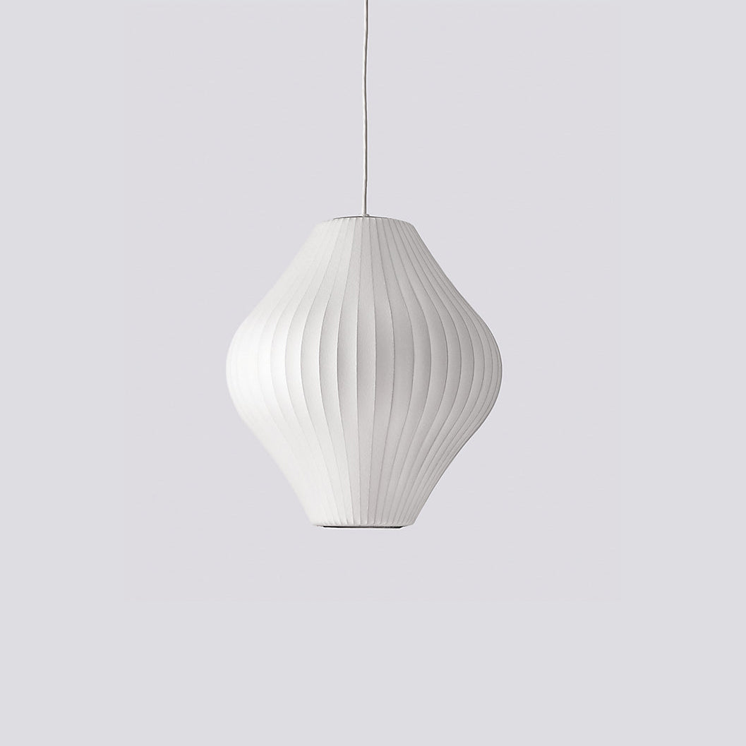 Bis hanglamp van zijde en staal