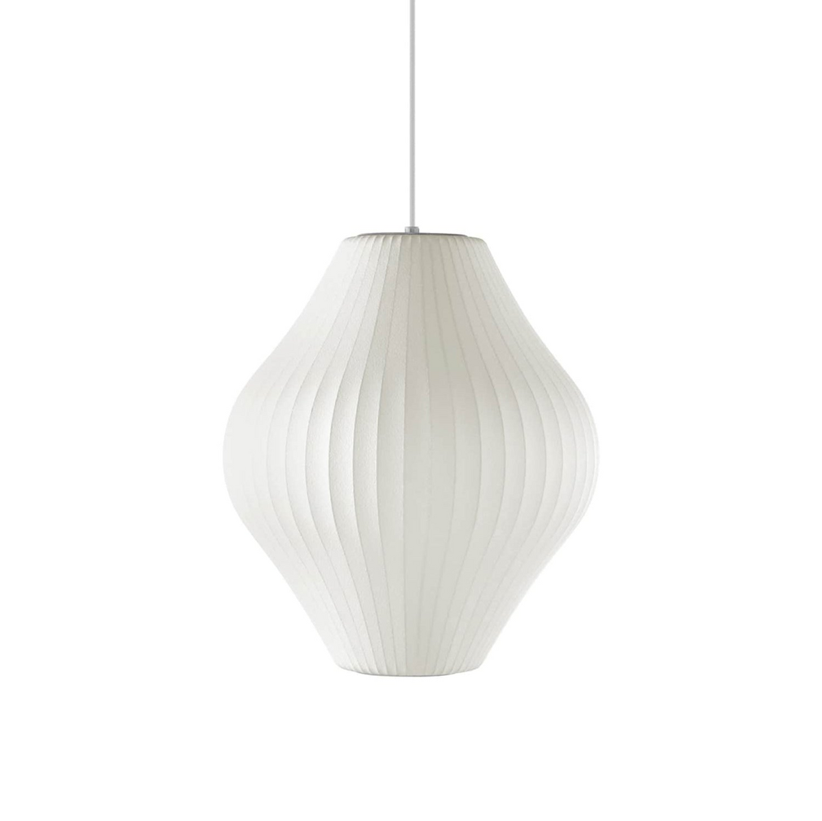 Bis hanglamp van zijde en staal