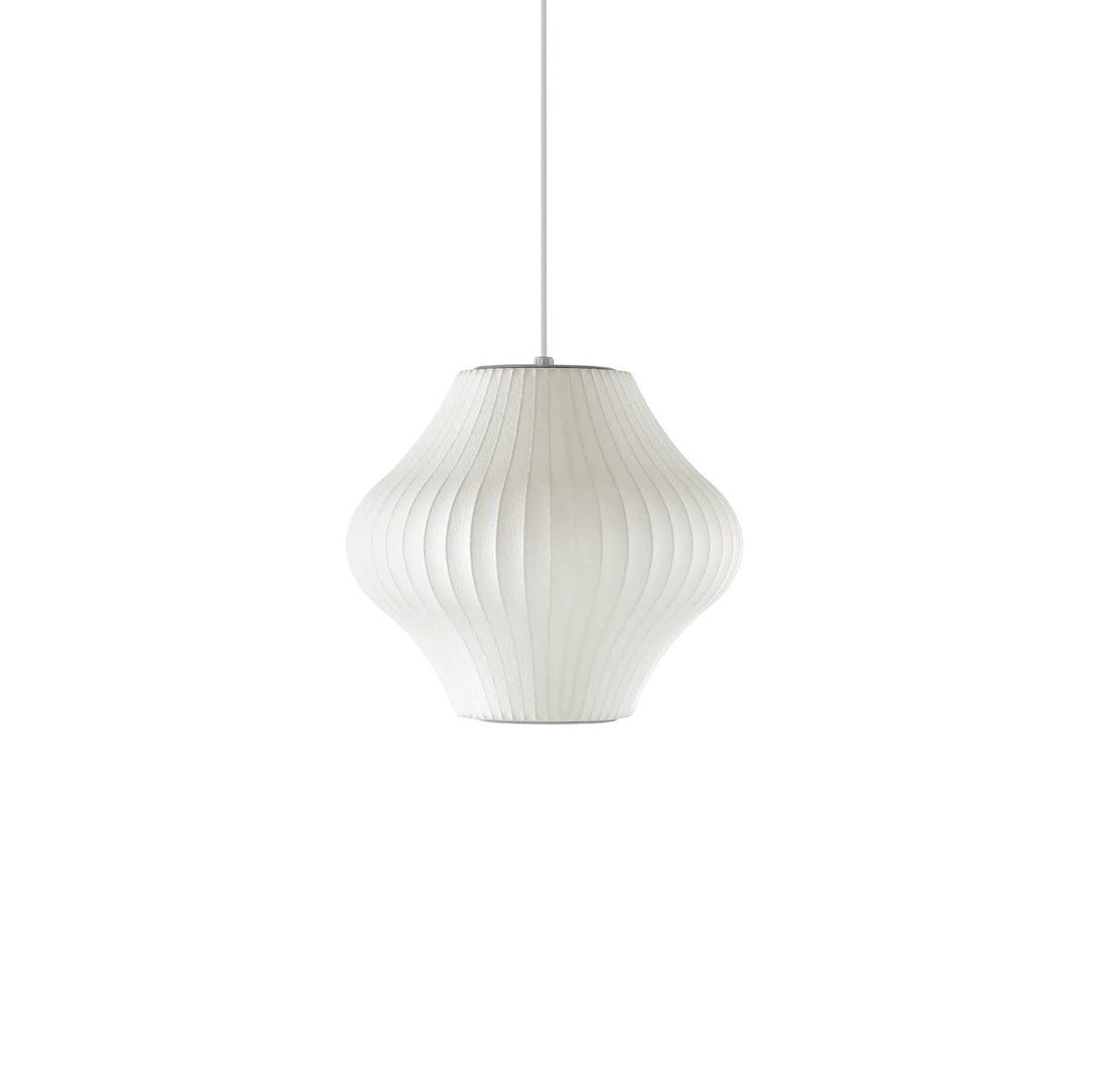 Bis hanglamp van zijde en staal