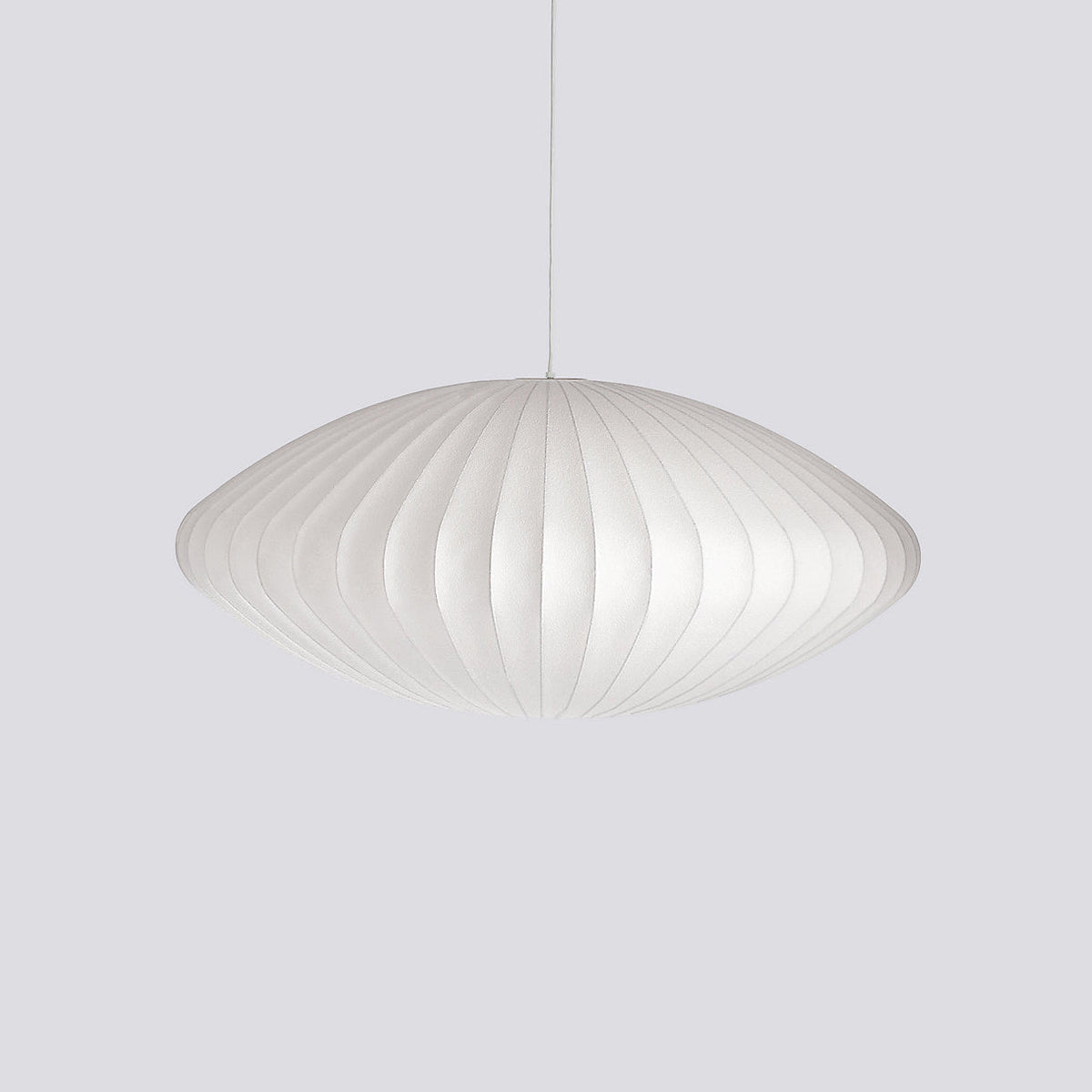 Bis hanglamp van zijde en staal